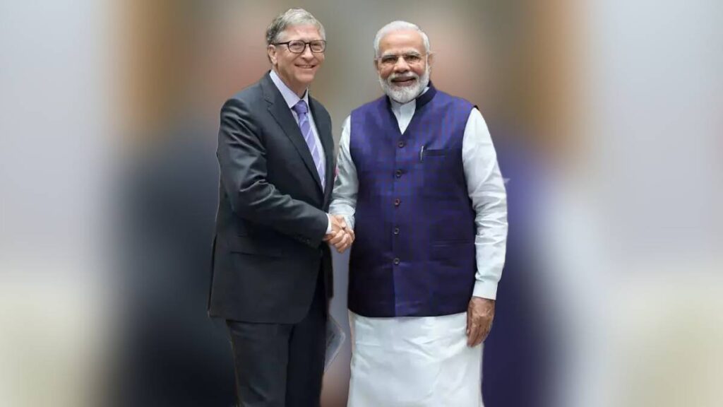 PM Modi and Bill Gates meet